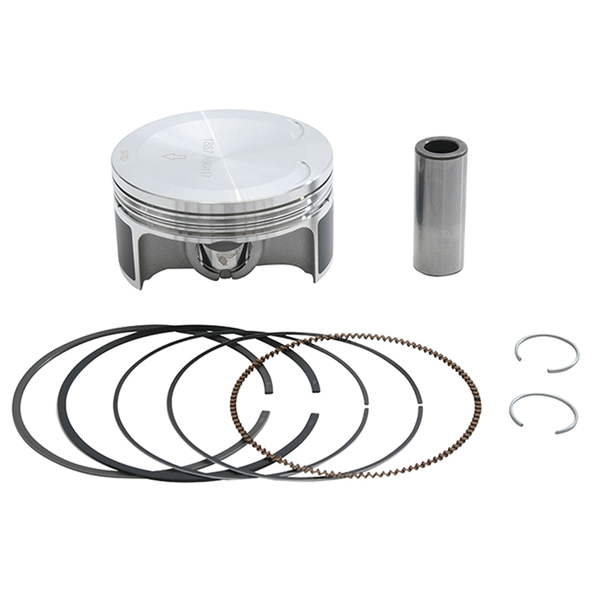 Piston Kit Forged 92.95/Std 9.0:1 Pol - 175-24426B - Vertex
