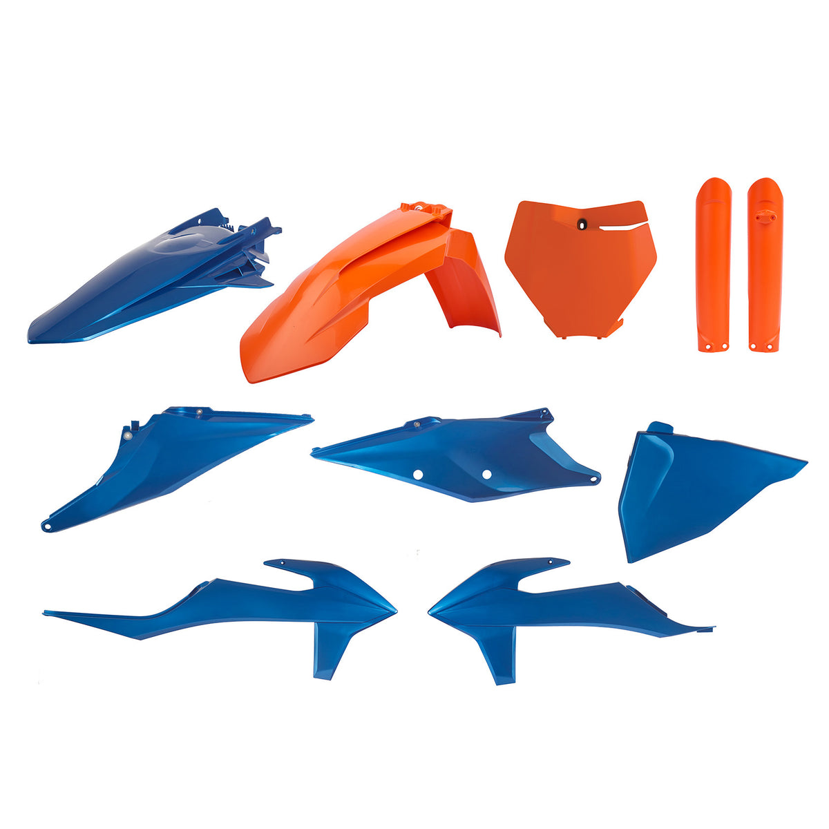Plastic Kit Blue Metal Flow Ktm - 64-91053 - Polisport Plastics
