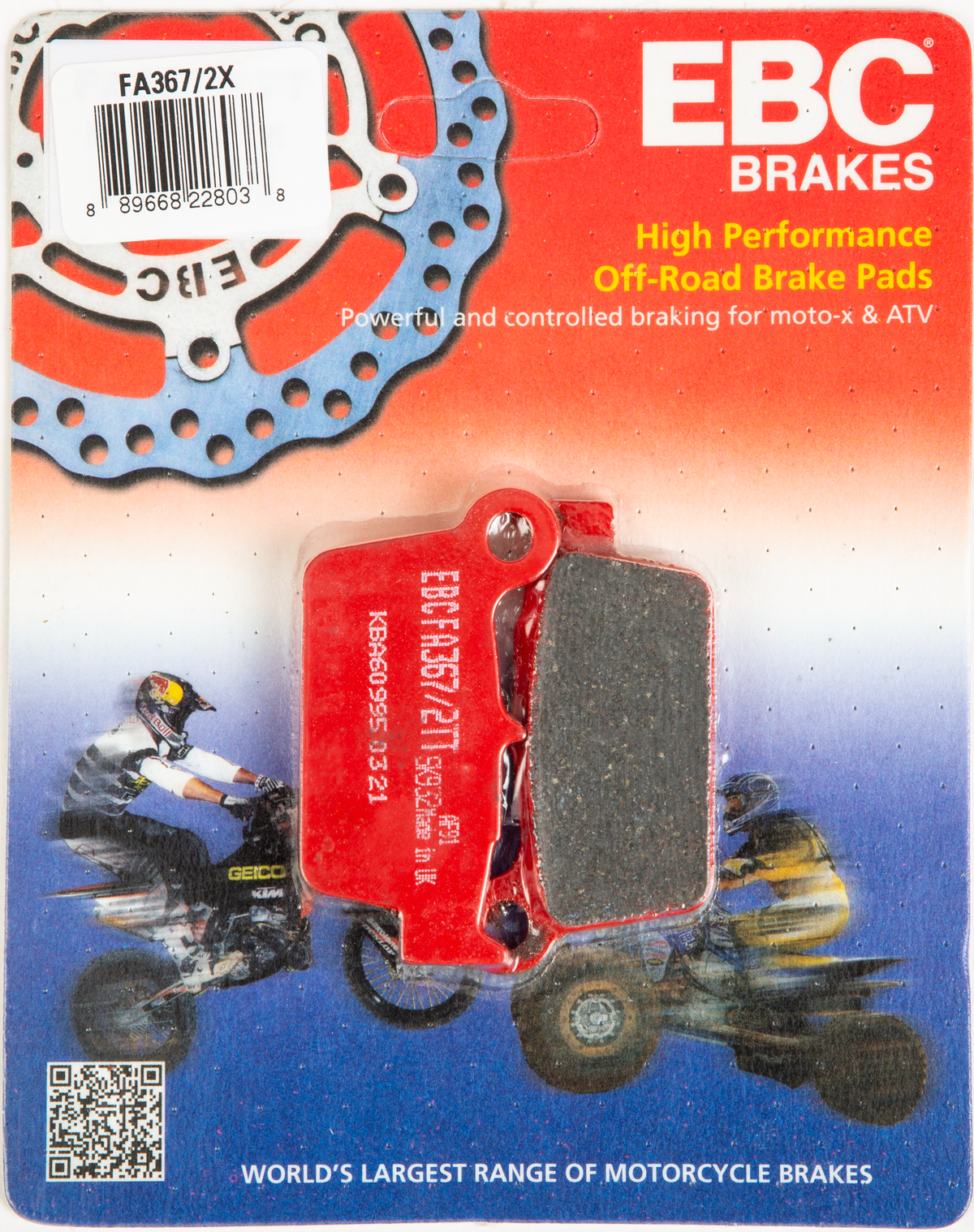 Brake Pads - 15-367/2X - EBC Motorcycle Brakes