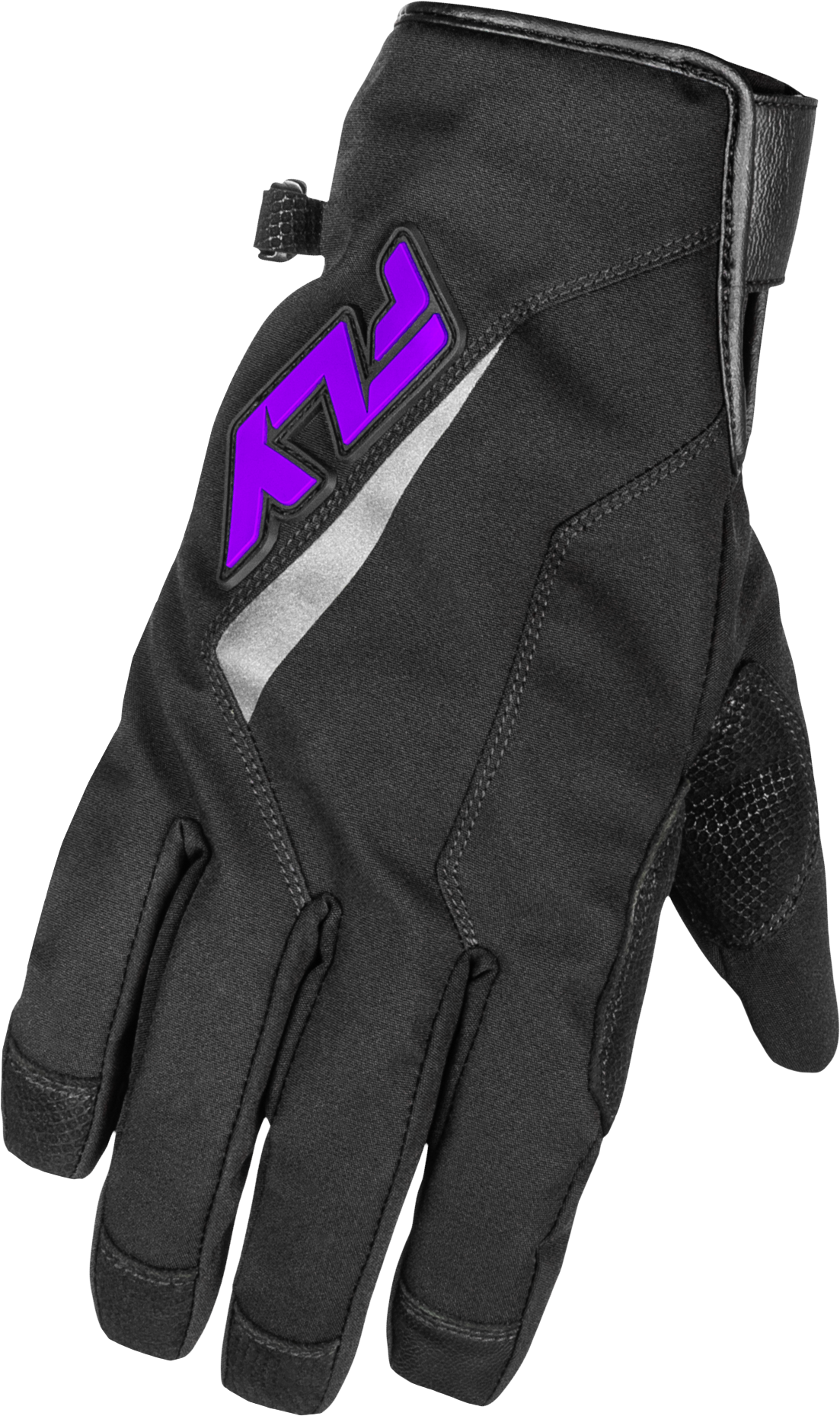 Title Long Gloves Black/Purple 3x - 371-06193X - Fly Racing