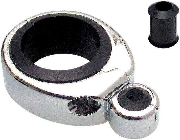 Cable Clamp 1 1/4"-1 1/2" Single Thr/Clu Chrome - 57-10041 - Motion Pro