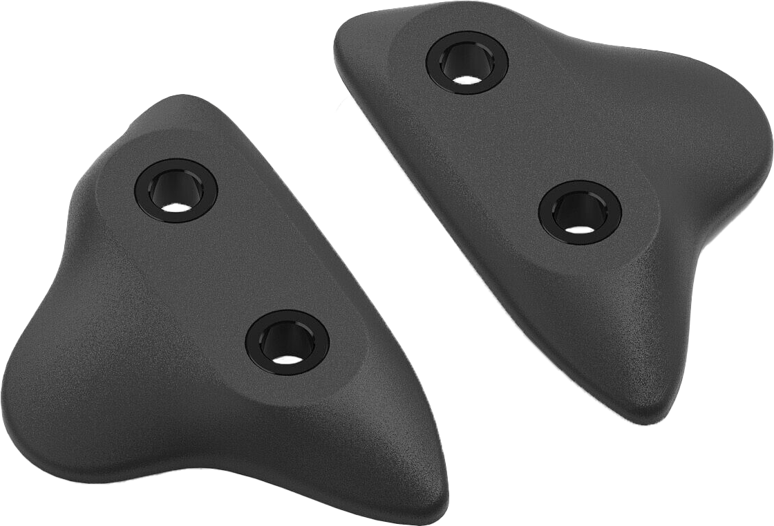 Mirror Block Off Plates Pair Black Yam - 58-BS523B - RIZOMA
