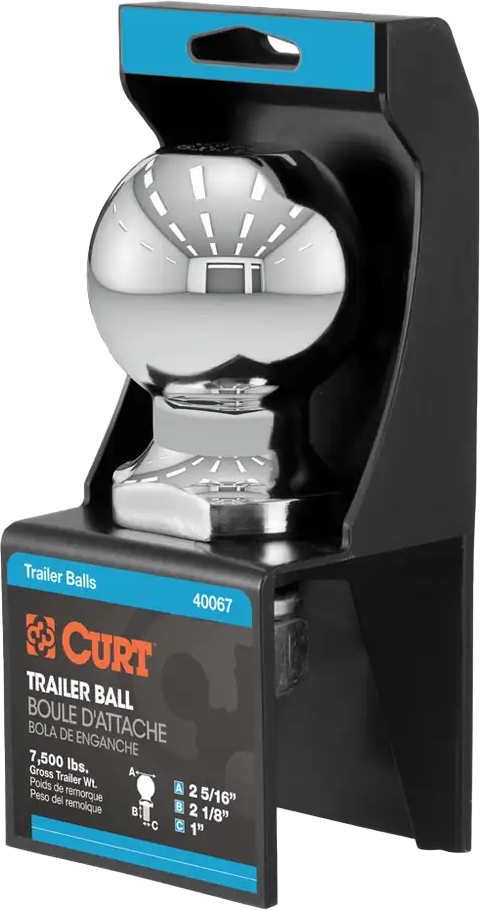 2 5/16 X  1 X 2 1/8 Hitch Ball - 52-3003 - CURT