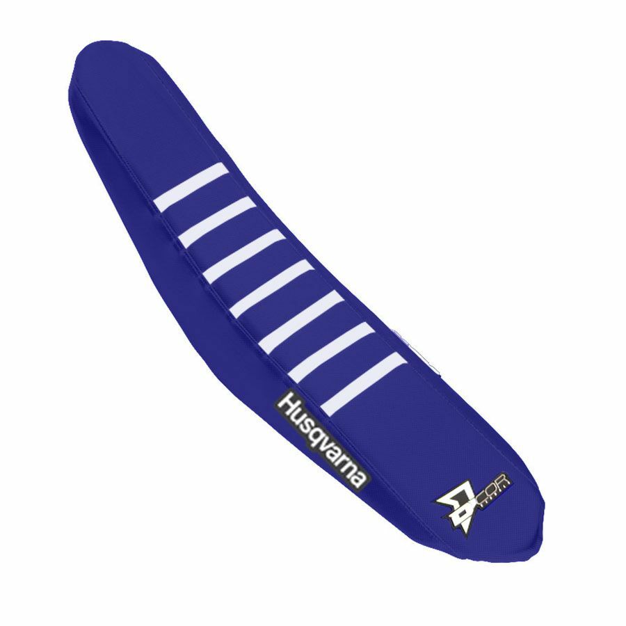 Seat Cover Navy Blue/White Ribs - 862-3070419 - DCOR