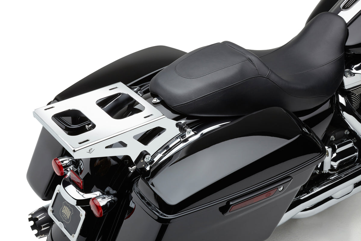 Detach 2-Up Tour Pack Mount Chrome Flh/Flt 14-25 - 82-96512 - Cobra