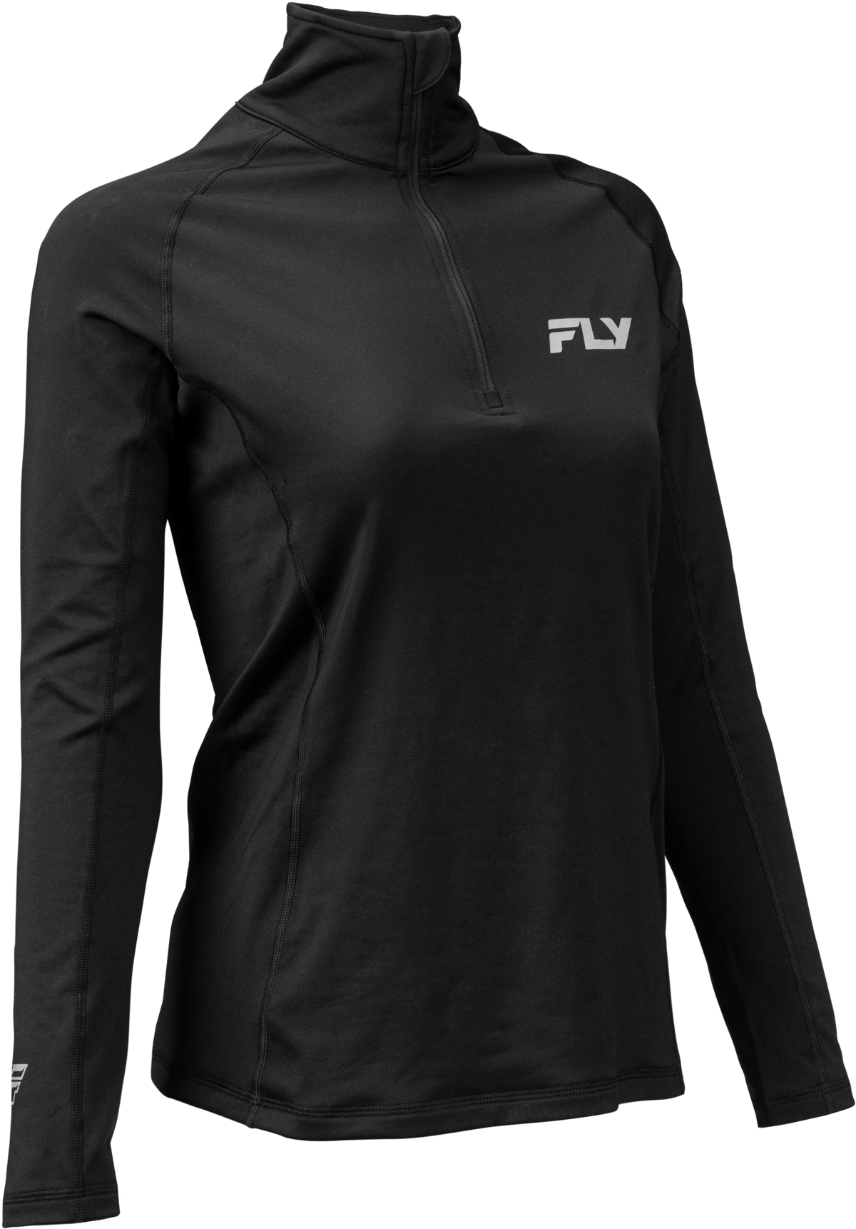 Wmn'S Hvywght Baselyer 3/4 Zip Black 3x - 354-64063X - Fly Racing