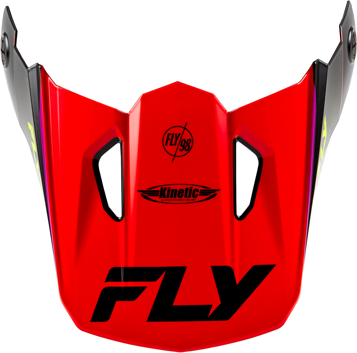 Kinetic Rally Helmet Visor Red/Black/White Xs/Sm - 73-8693 - Fly Racing