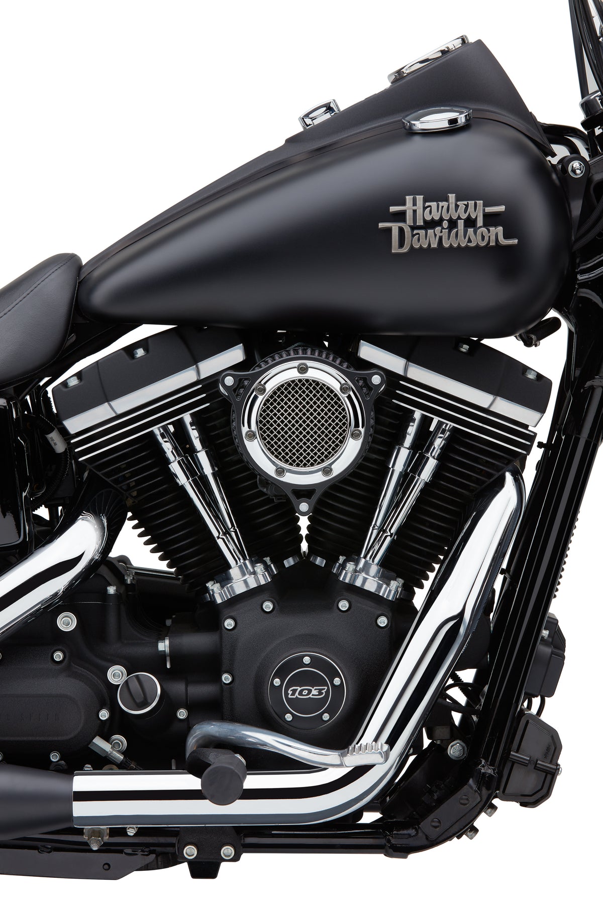 Rpt Air Intake System Chrome / Black Softail 18-25 - 82-96923 - Cobra