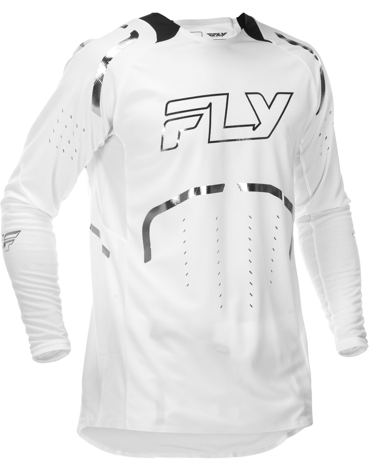 Evolution  Dst Le Flash Jersey White/Silver2x - 379-1252X - Fly Racing