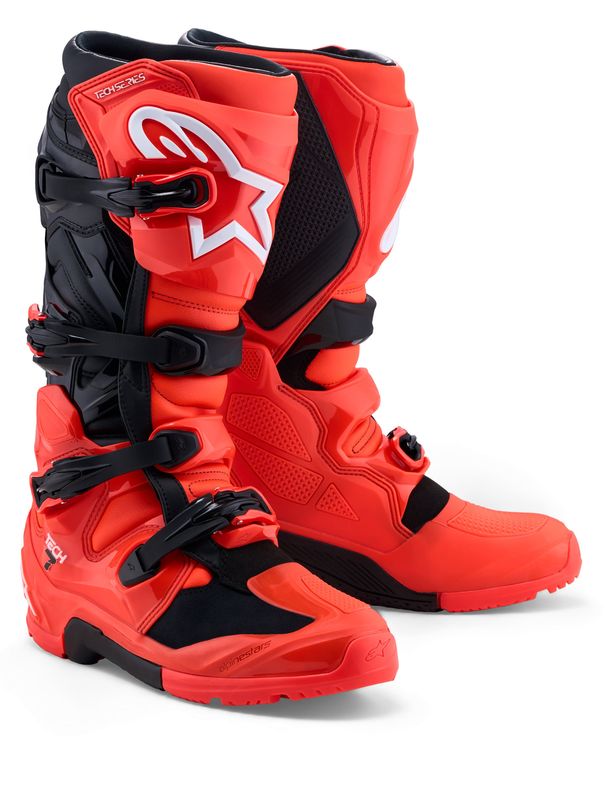 Tech 7 Enduro Boots Red Fluo/Blk 7 - 482-0025007 - alpine star