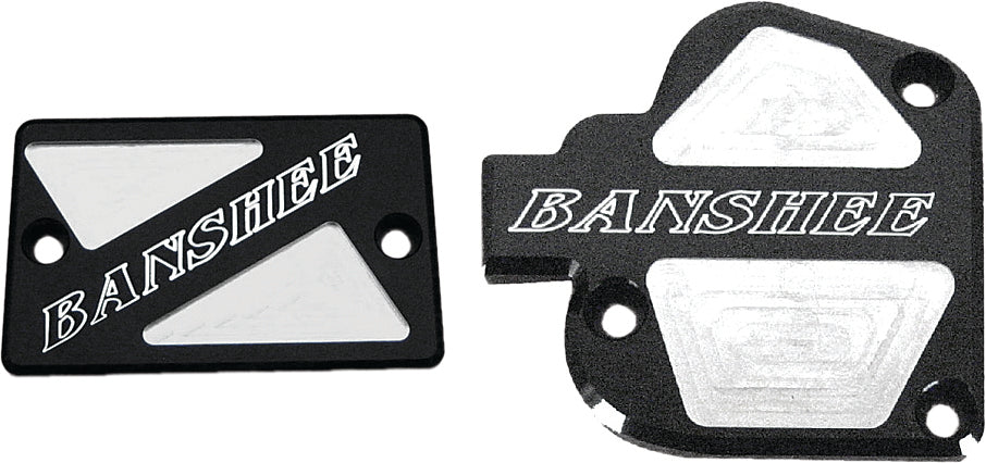 Throttle & Brake Cover Set Black Logo Banshee - 28-41264 - ModQuad