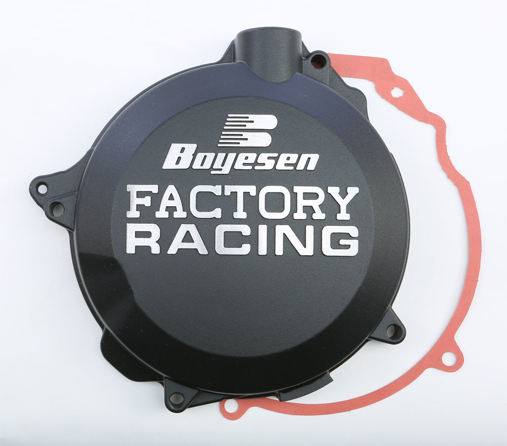 Factory Racing Clutch Cover Black - 59-7244B - Boyesen