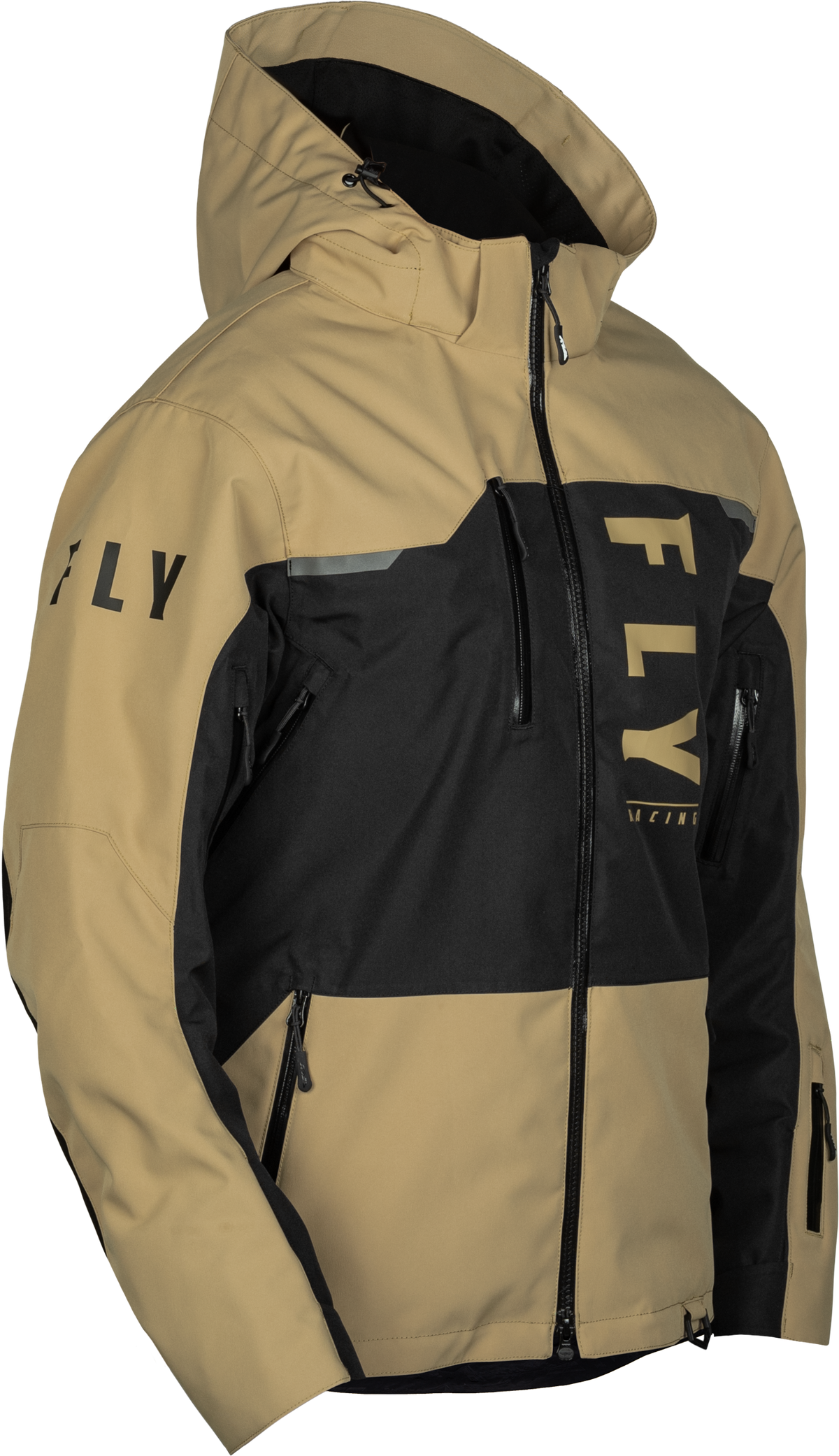 Carbon Jacket Black/Tan Sm - 470-5206S - Fly Racing