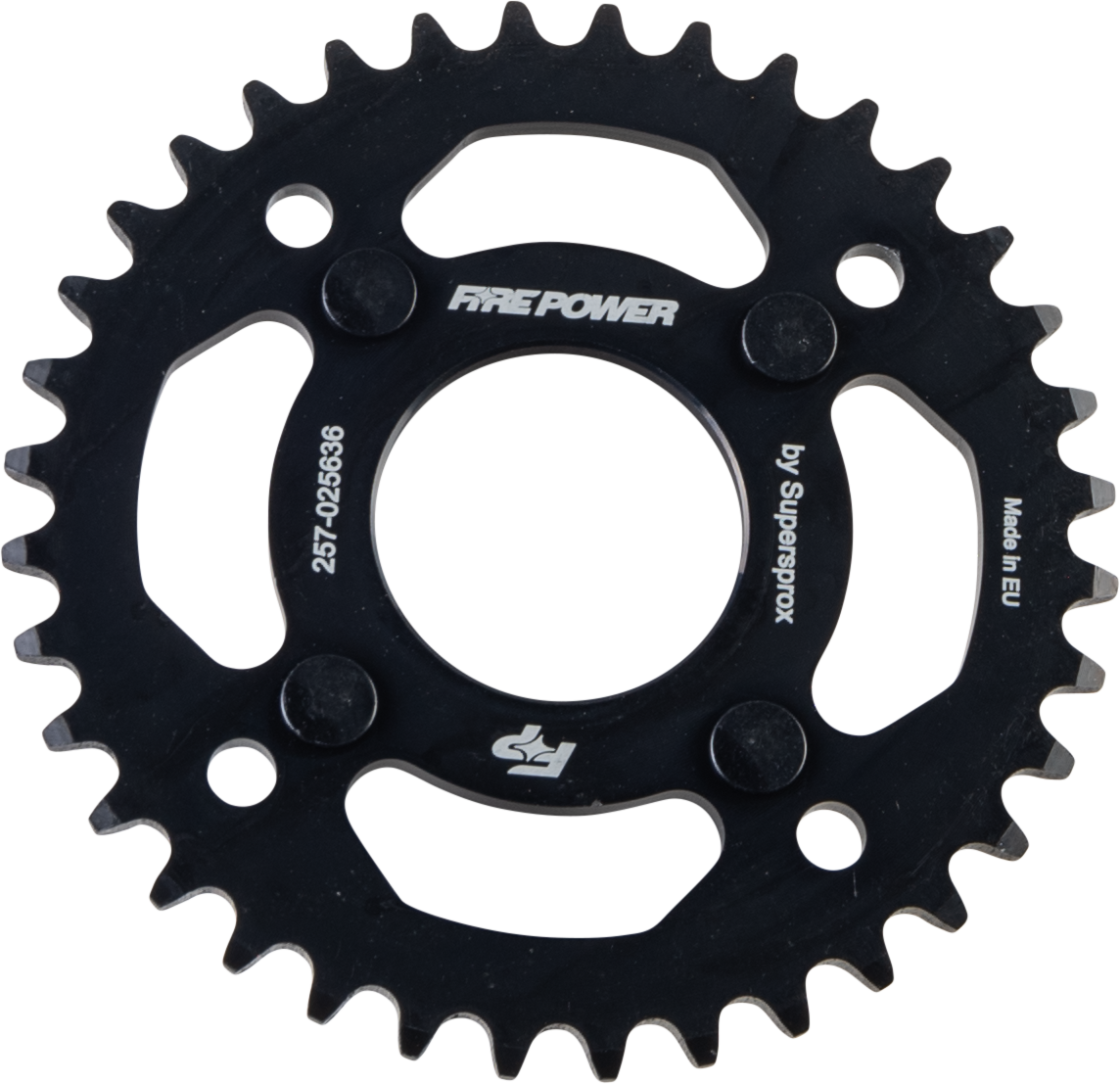 Rear Sprocket Steel 36t Blk - 257-025636 - Fire Power