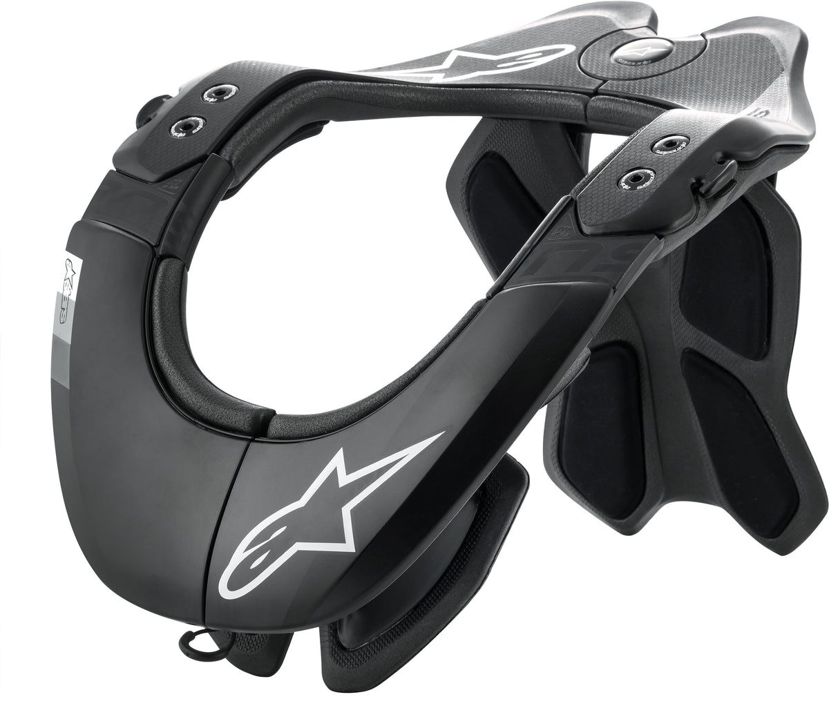 Bns Tech-2 Neck Support Black/Cool Grey Lg-Xl - 482-6013 - alpine star