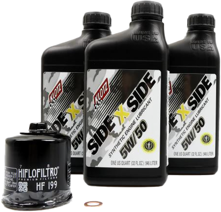 Sidexside Oil Change Kit 5w50 /W Oil Filter Pol - 842-0102 - Klotz Oil