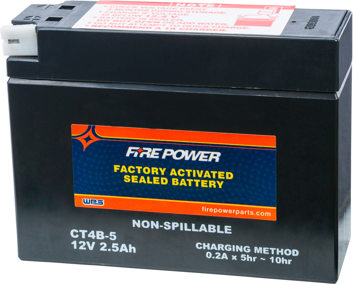 Battery Ct4b-5 Sealed Factory Activated - 49-2262 - Fire Power