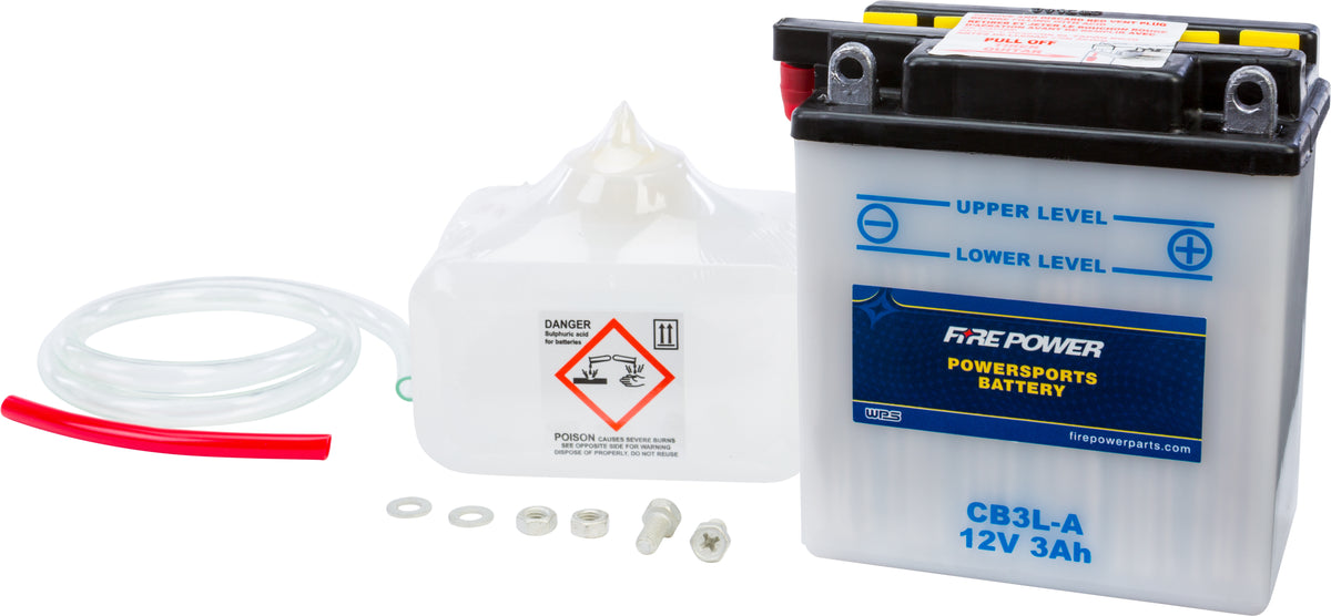 Battery W/Acid Cb3l-A 12v Heavy Duty - 490-2145 - Fire Power