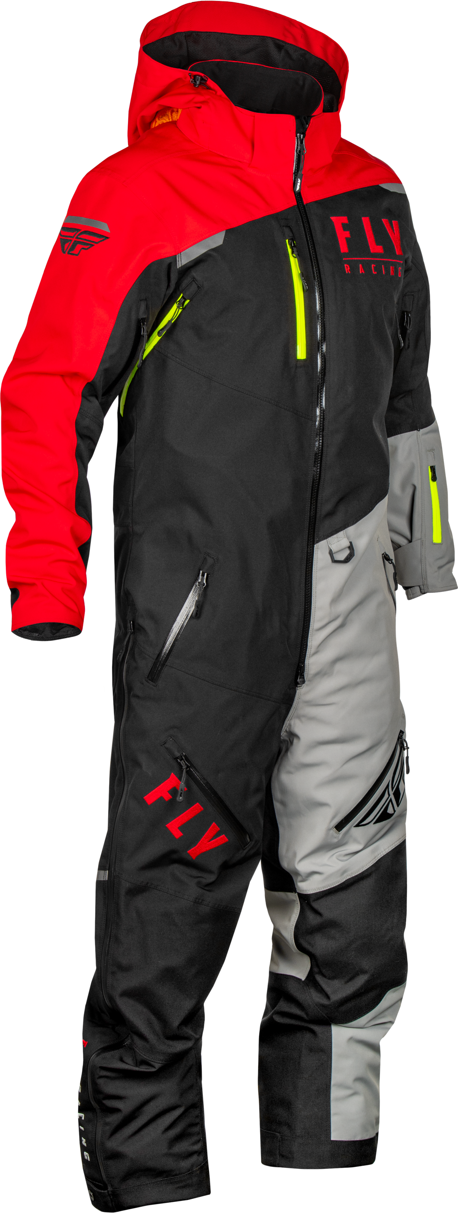 Cobalt Shell Monosuit Black/Red 2x - 470-43612X - Fly Racing