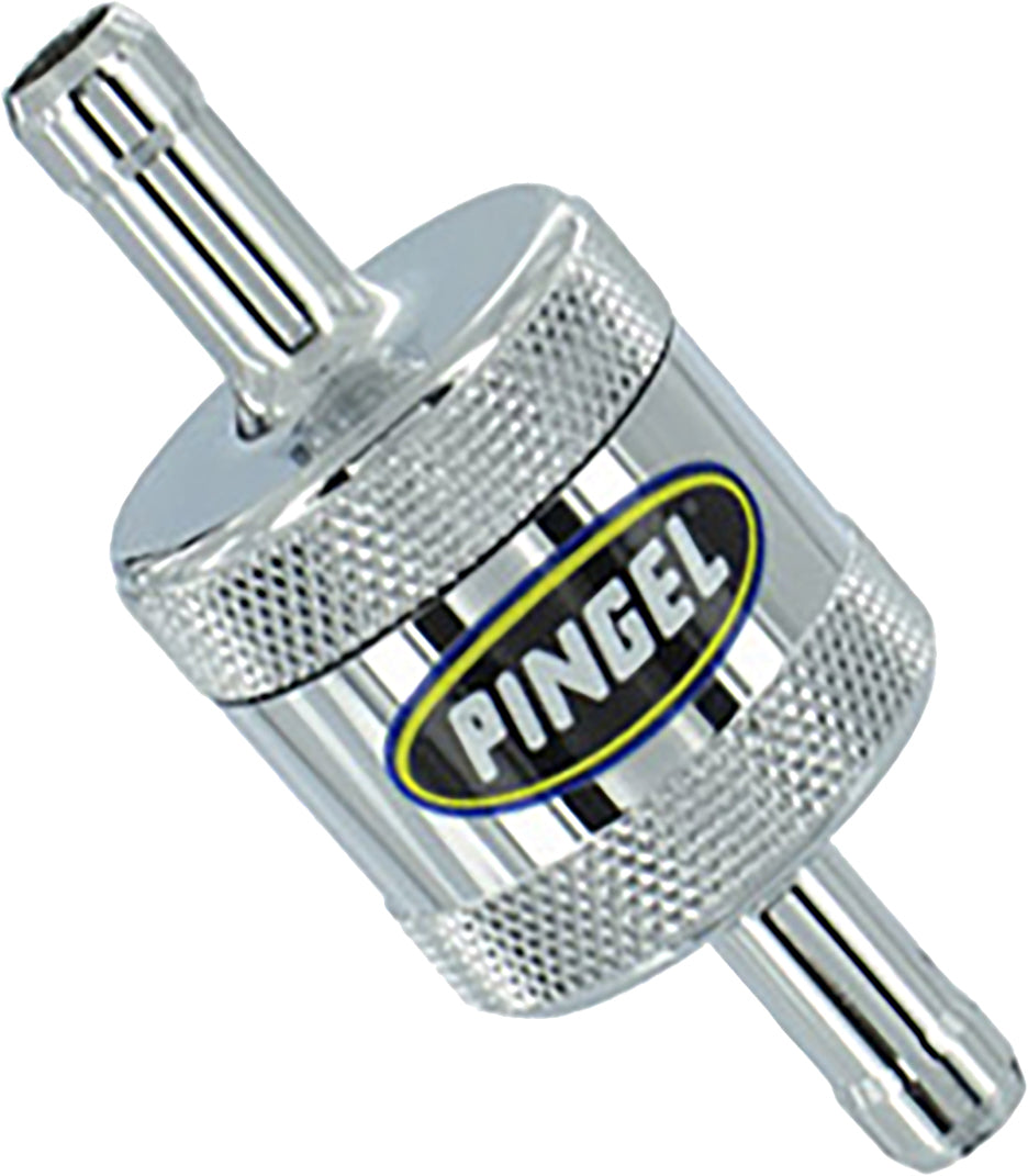 Fuel Filter Super Short Chrome 5/16" In/Out - 274-0506 - Pingel