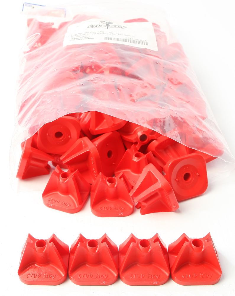 Super-Lite Pro Series Single Backers .75" 84/Pk Red - 18-33939R - Stud Boy