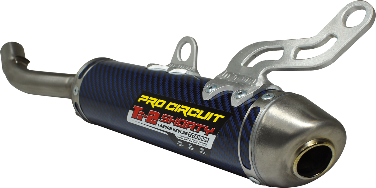 Ti-2 R304 Ti/Blue Silencer Yam - 792-5208TBU - Pro Circuit