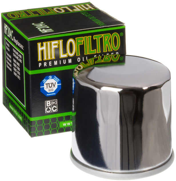 Oil Filter Chrome - 550-0204C - Hiflofiltro