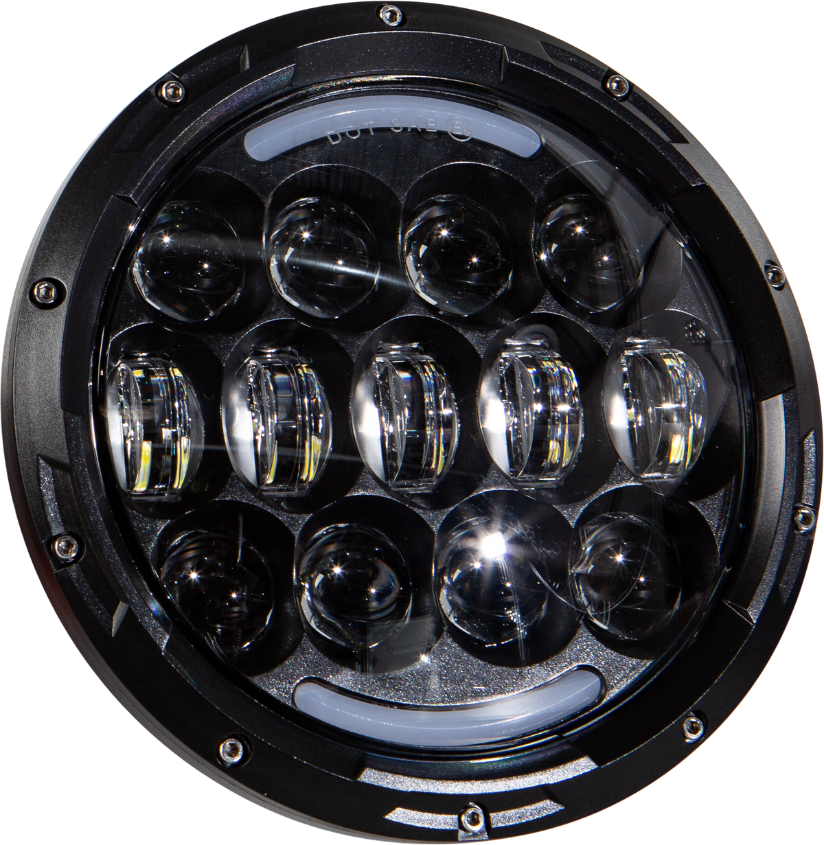 Led Headlight 7" 105w Black 5500/3000 Lumens - 820-0360 - HardDrive