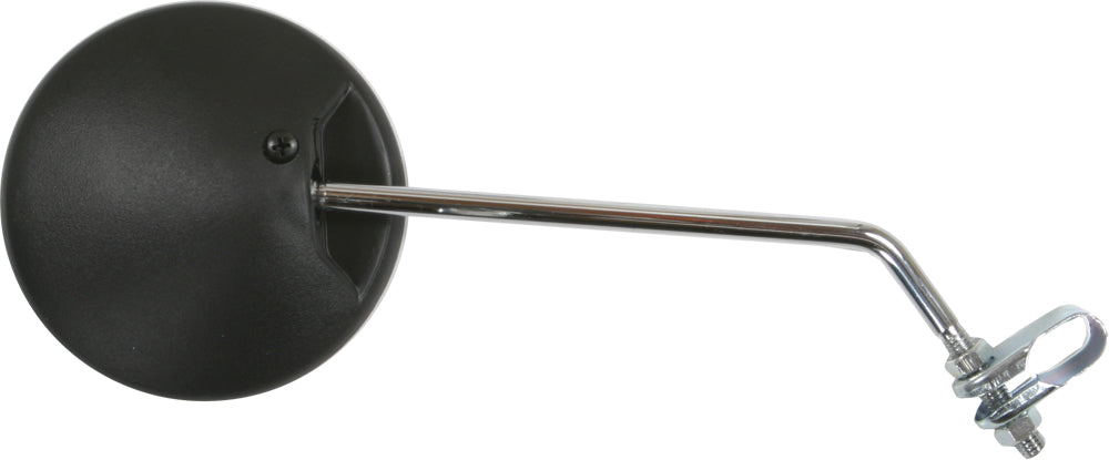 Round Clamp-On Mirror Black 10" - 56-9901 - Emgo