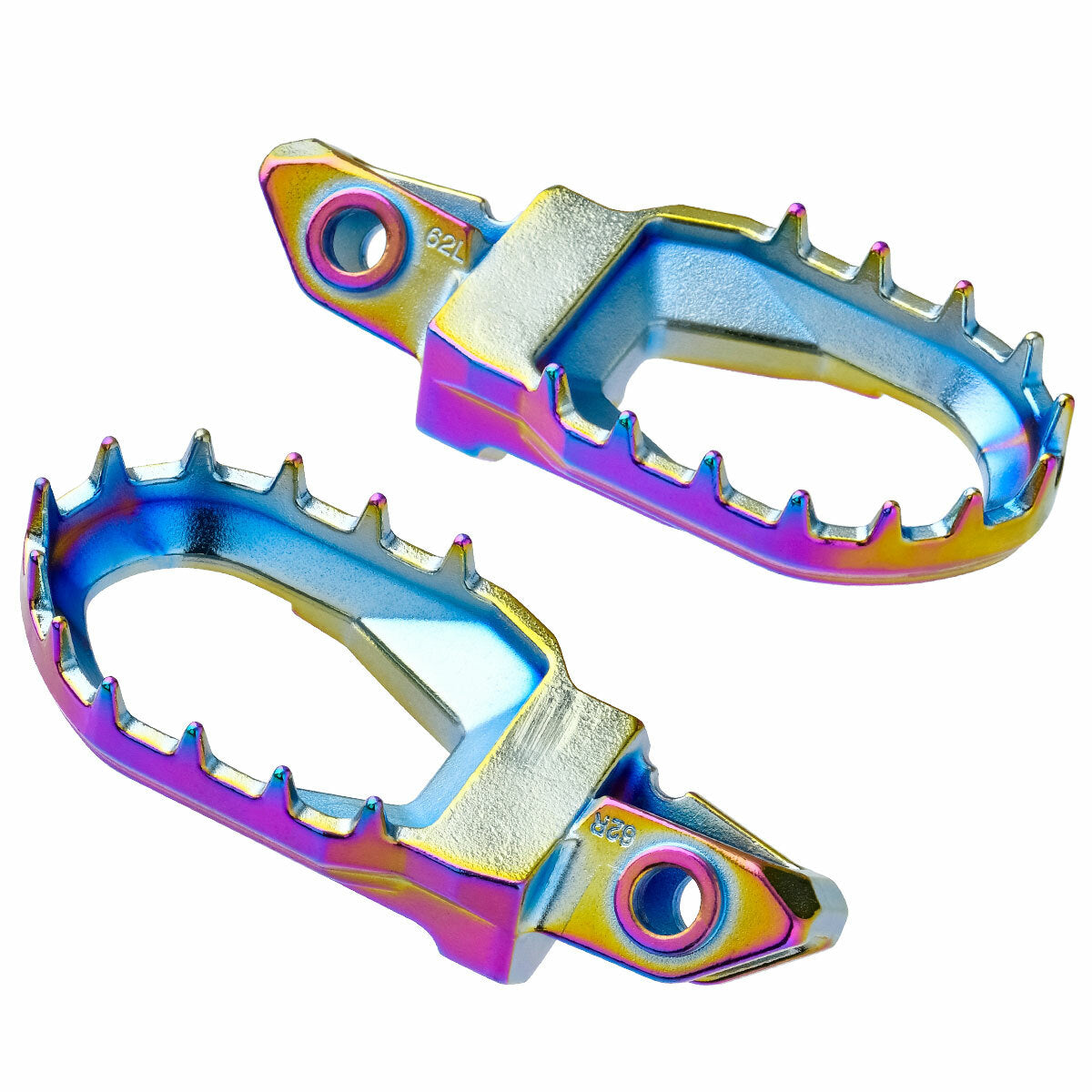 Aluminum Footpegs Kaw Oil Slick - 634-2655 - ZETA