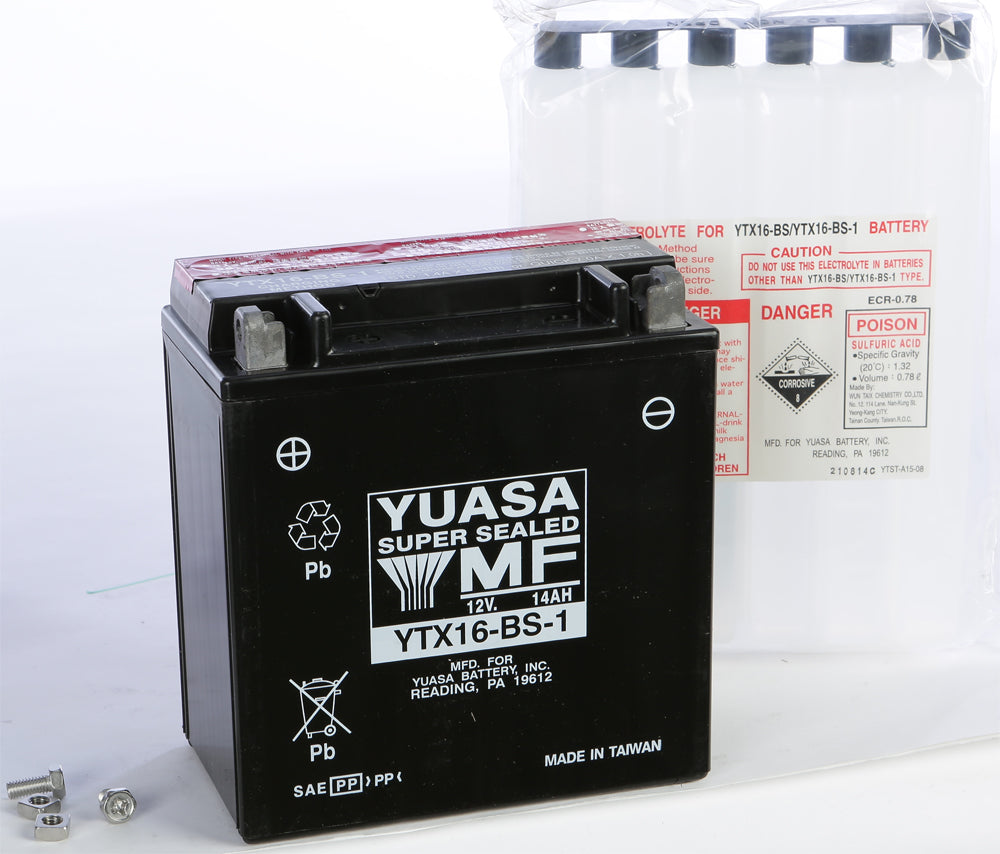 Battery Ytx16-Bs-1 Maintenance Free - 49-1966 - Yuasa