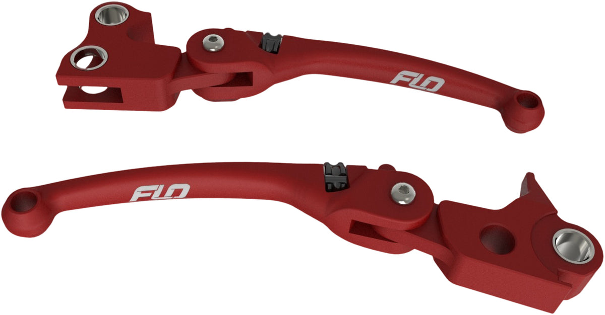 Mx Style Lever Set Red `17-20 Flh/Flt - 122-0805 - Flo Motorsports