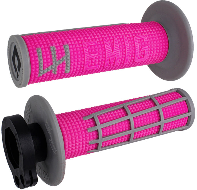 Emig 2.0 - V2 Lock-On Grip Pink/Grey - 206-1128 - ODI Grips