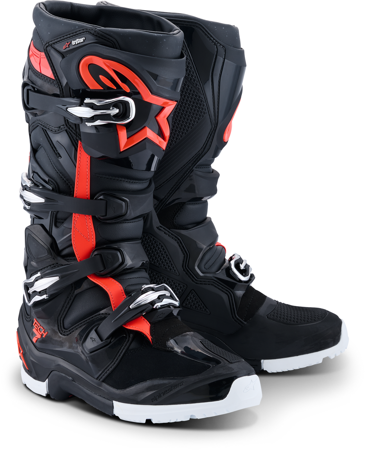 Tech 7 Enduro Drystar Black/Red Fluo/White 8 - 482-0016908 - alpine star