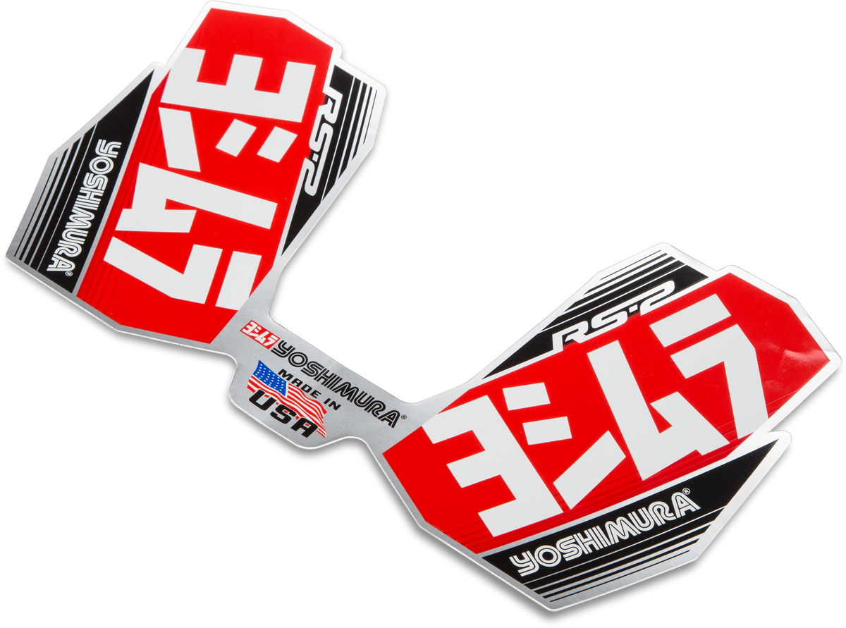 Muffler Logo Decal Rs-2 Off-Road V2 - 961-9075 - Yoshimura