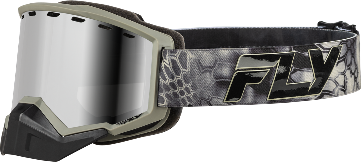 Focus Snow Goggle Se Kryptek W/ Silver Mirror/Smoke Lens - 37-50172 - Fly Racing