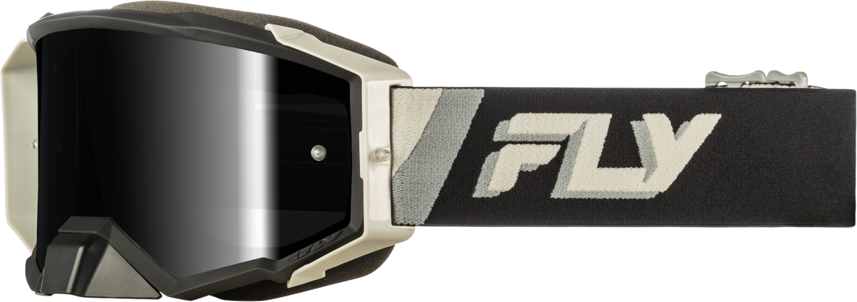 Zone Elite Goggle Black/Grey W/ Black Mirror/Smoke Lens - 37-51912 - Fly Racing