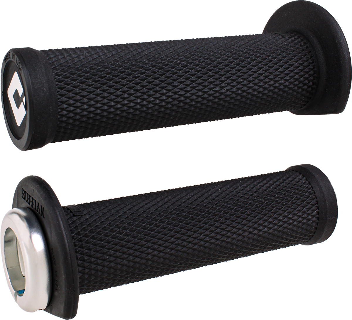 Atv/Pwc Ruffian Lockon Grip 125mm Black/Silver - 206-2236 - ODI Grips