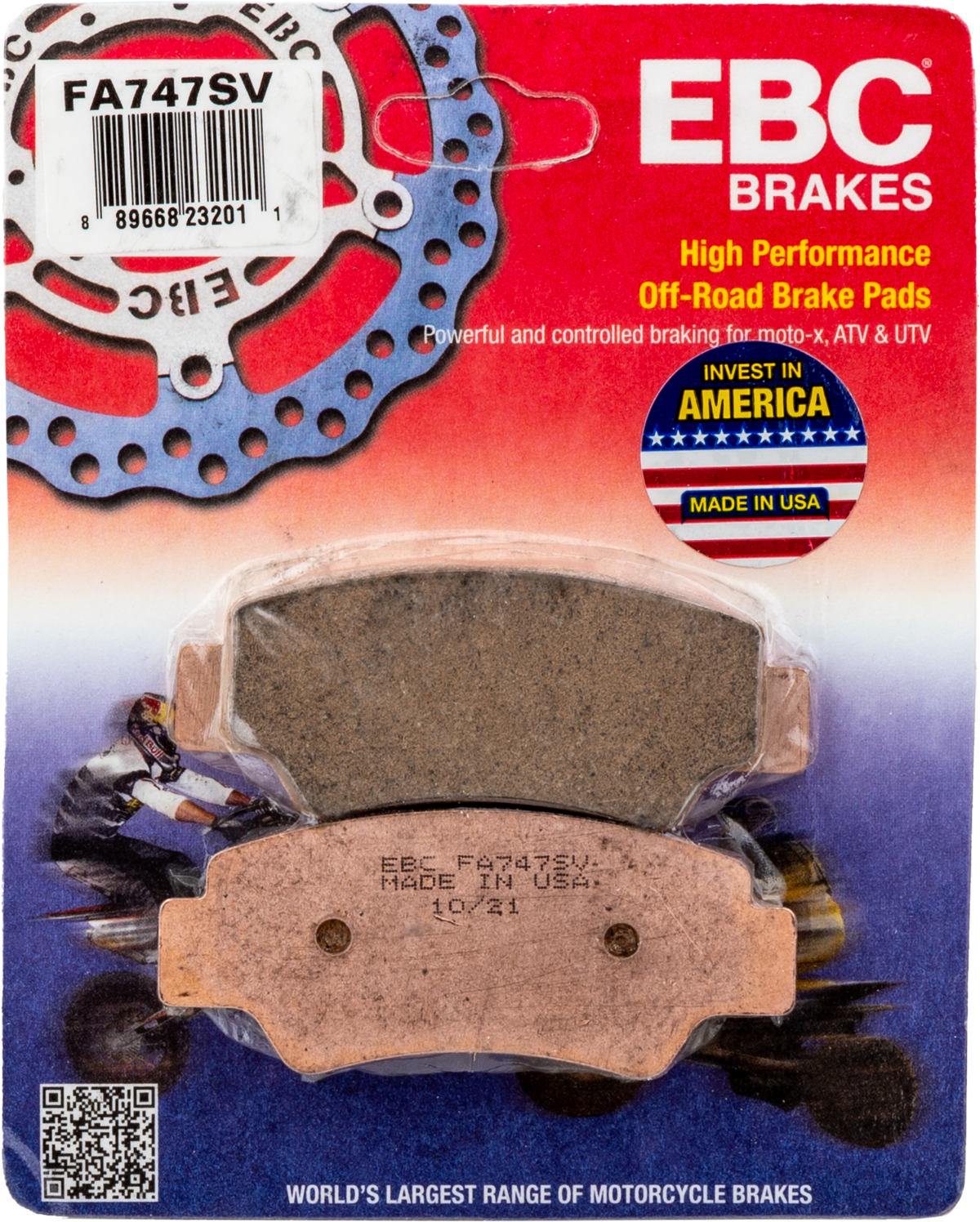 Brake Pads Fa747sv Severe Duty Sv Series - 15-747S - EBC Motorcycle Brakes