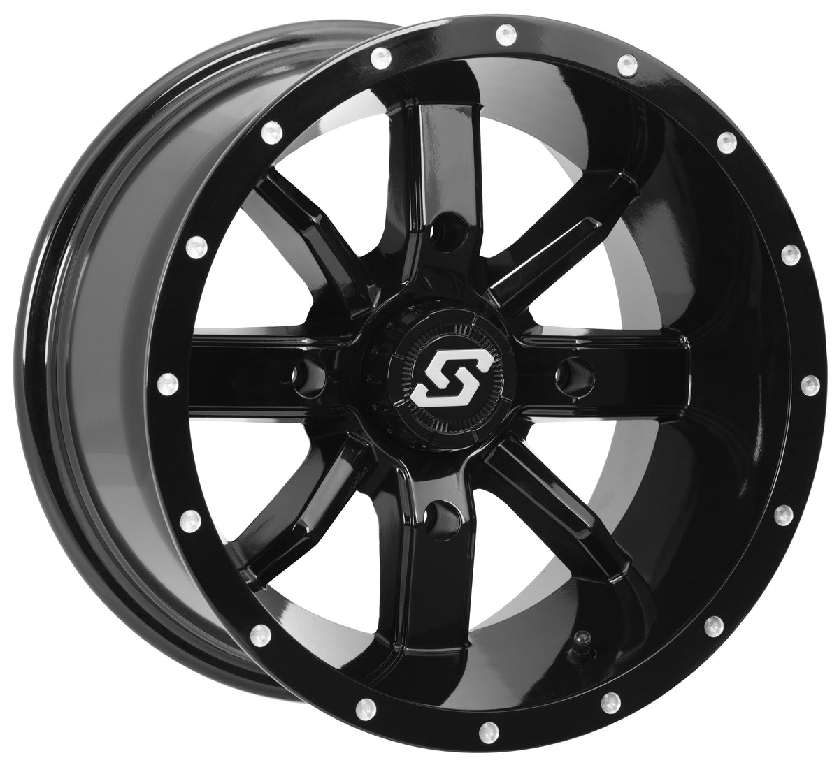 Hollow Point Wheel 14x10 4/156 5+5 (0mm) Black - 570-1335 - Sedona