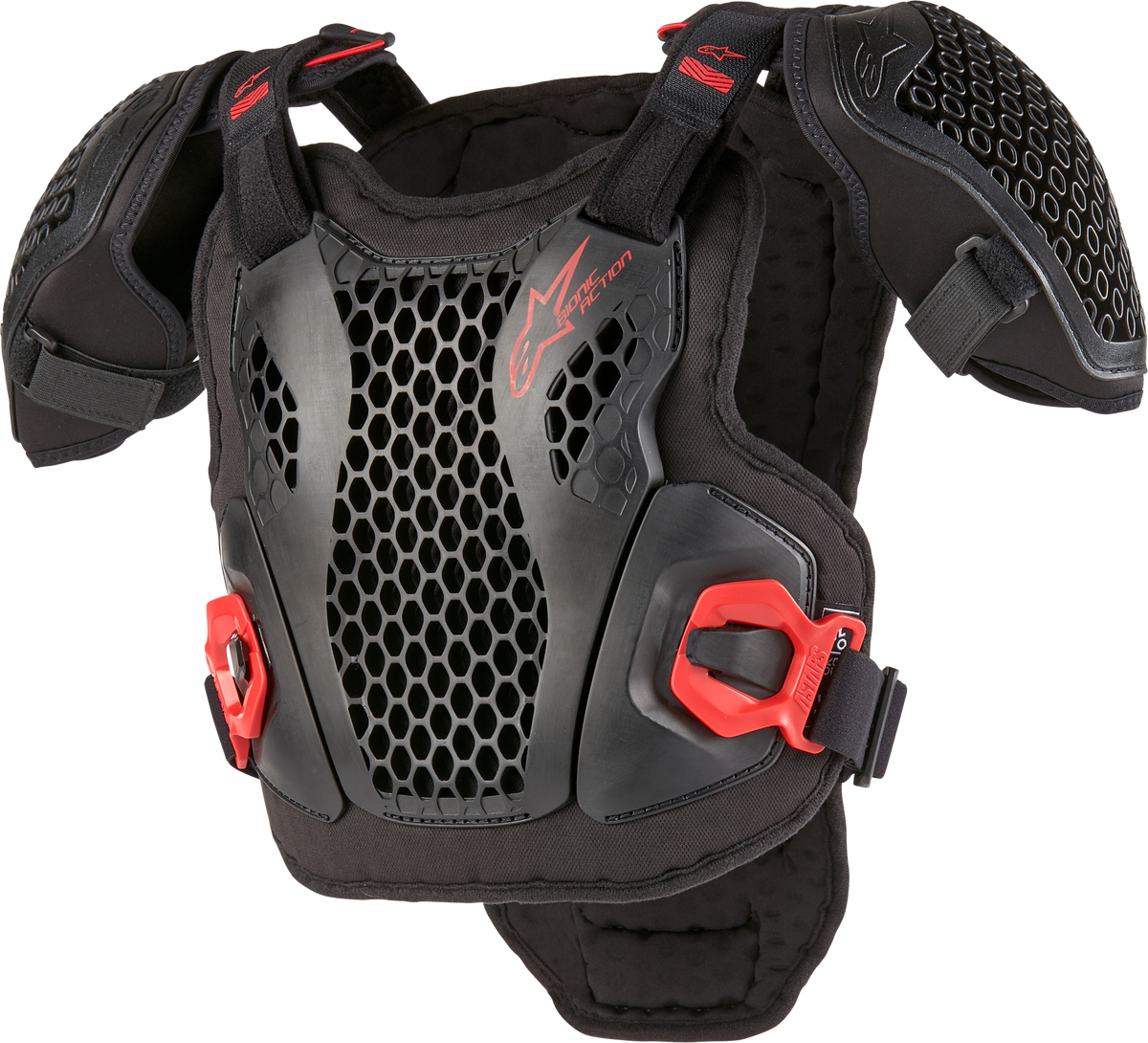 Bionic Action Youth Chest Protector Blk/Red Sm/Md - 482-6453S - alpine star