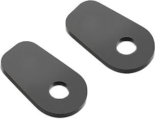 Turn Signal Mounting Kit 2 Pcs Black - 58-FR221B - RIZOMA