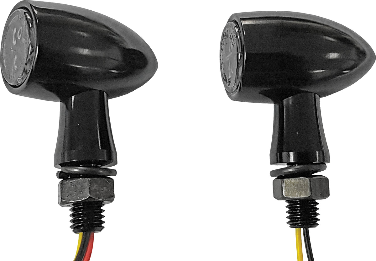 Led Turn Signal Black Amber W/Smoked Lens - 820-55556 - HardDrive