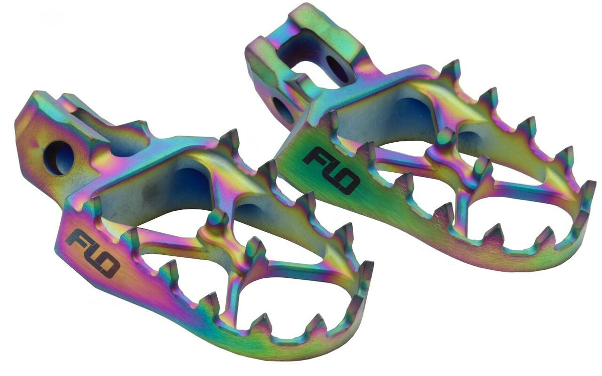 Titanium Foot Pegs Jet Fuel Hon/Kaw - 122-8013T - Flo Motorsports