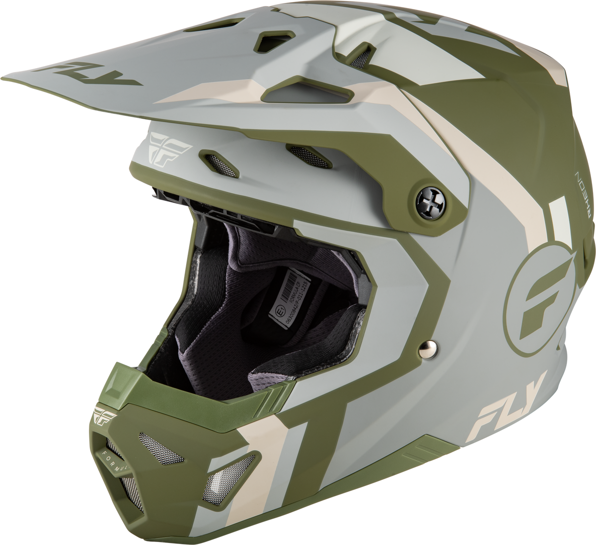 Formula Cp Seal Helmet Matte Stone/Khaki/Olive Md - 73-0043M - Fly Racing