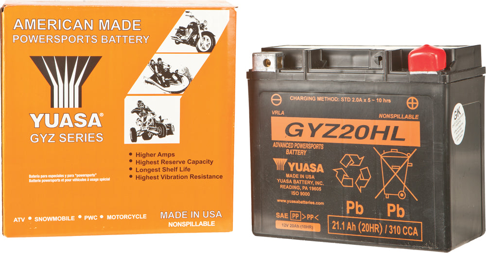 Battery Gyz20hl Sealed Factory Activated - 49-1958 - Yuasa