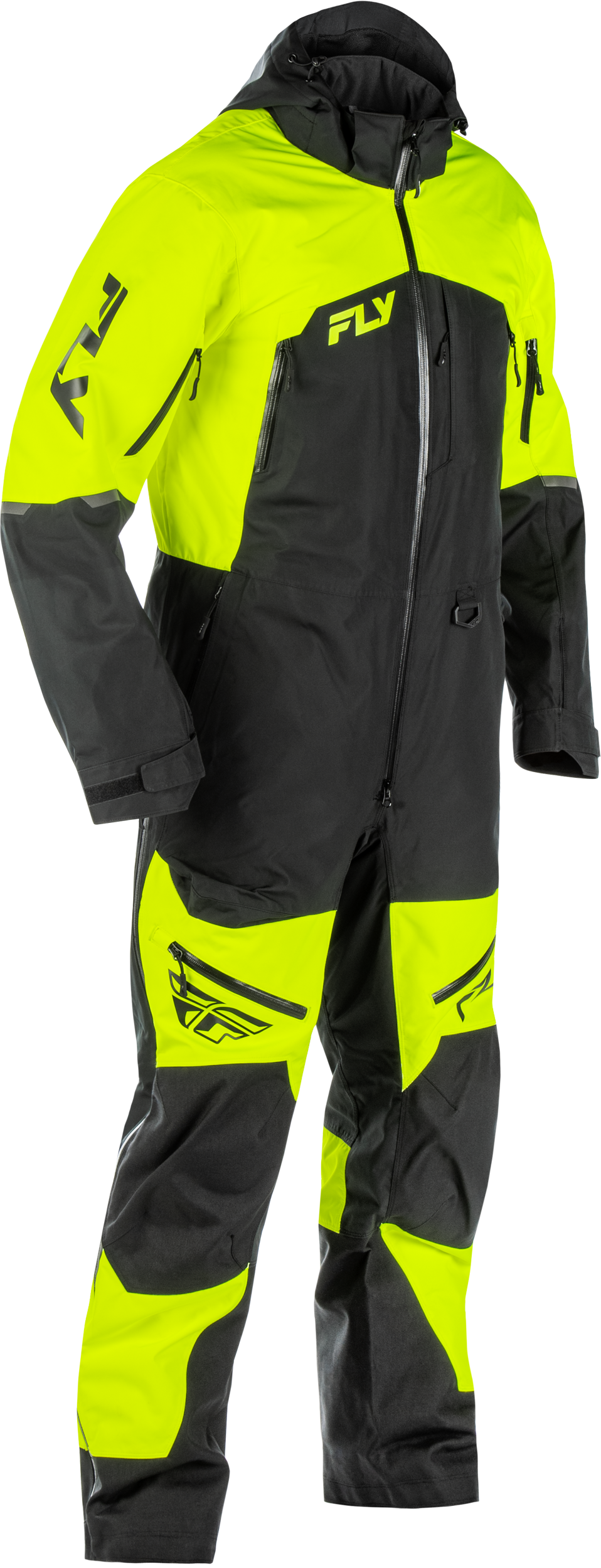 Incline Monosuit Hi-Vis/Black 2x - 470-43822X - Fly Racing