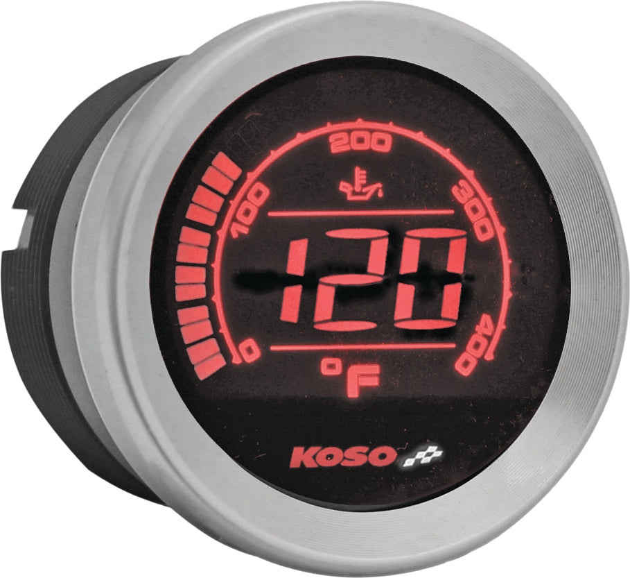 Hd-02t 2'' Oil Temp Gauge Silver Bezel - 28-61010 - Koso North America