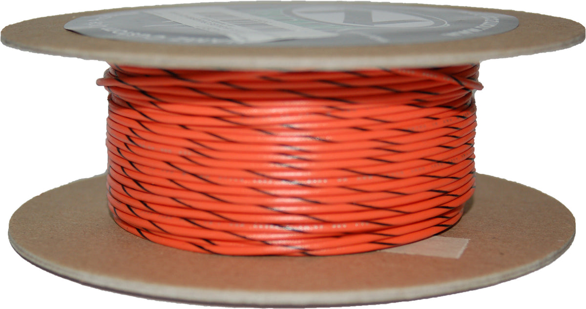 #18-Gauge Orange/Black Stripe 100' Spool Of Primary Wire - 850-08943 - Namz