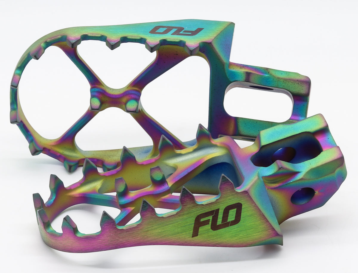 Titanium Foot Pegs Jet Fuel Gas/Hus/Ktm - 122-8026T - Flo Motorsports